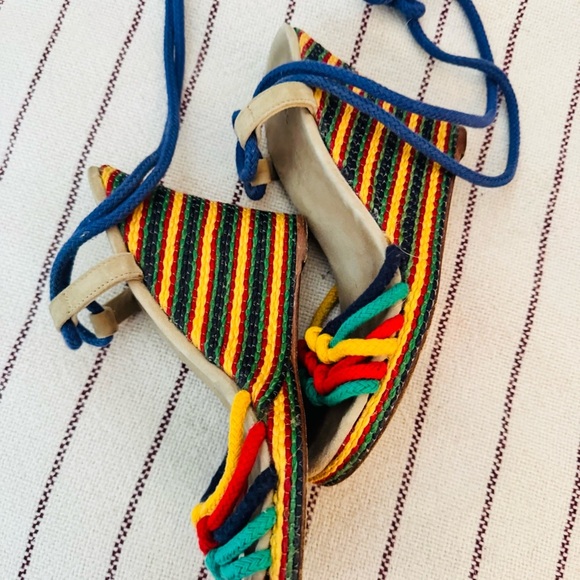 MARC JACOBS rainbow heeled espadrilles sandals - Picture 5 of 5